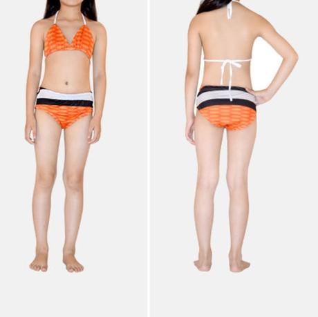 Detský kostým morská panna oranžová,