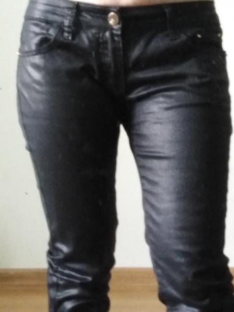 Lesklé nohavice 36/38, m