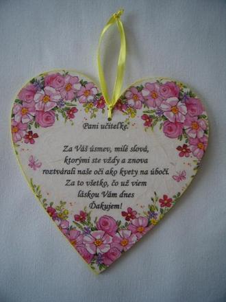 Srdiečko pre pani učiteľku, 