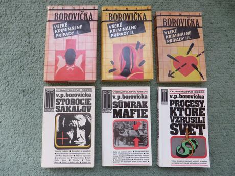 Detektívne knihy - v.p. borovička - 6 ks,