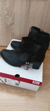 Prechodné kotníkové kožené topánky rieker vel. 36, rieker,36