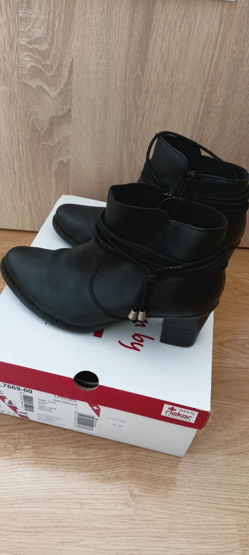 Prechodné kotníkové kožené topánky rieker vel. 36, rieker,36