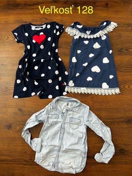 Šatky / denim kosielka, ad style,128