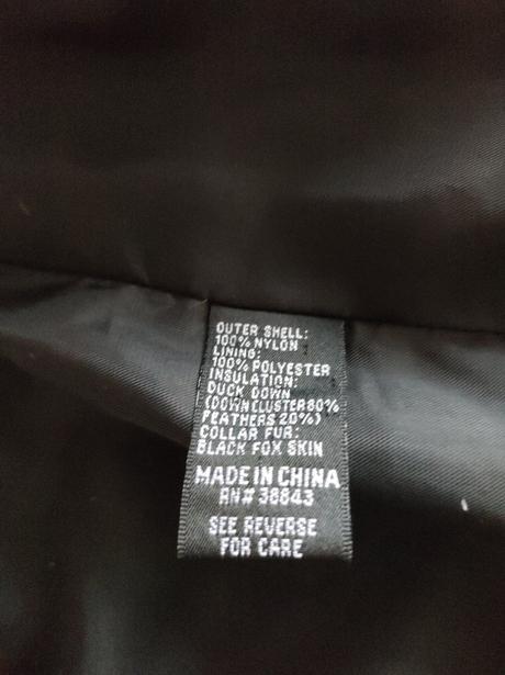 Vetrovka - páperovka s pravou kožušinou, xs