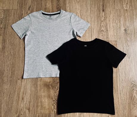 2x tričko, h&m,134