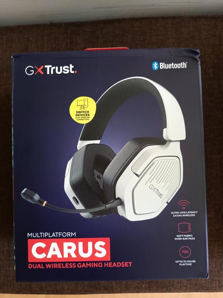 Trust gxt493w carus, wireless headset, trust