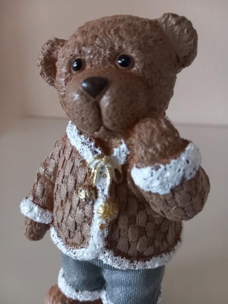 Sada 2ks stojacie keramické medvedíky, 