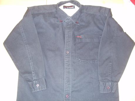 Tmavomodrá denimová košeľa, 128