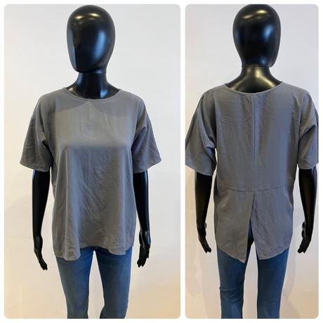 Dámska sivá blúzka s rozparkom f&f (38), f&f,m