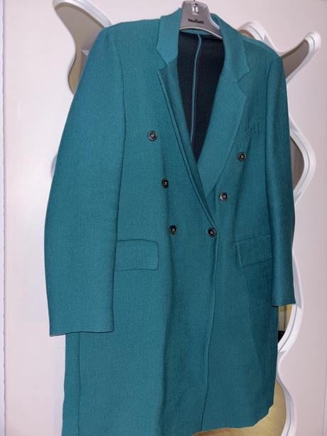 Prechodný smaragdovy kabát zara m /l, zara,m