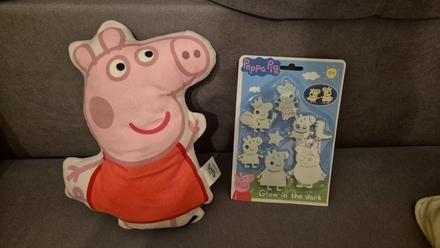 Vankúš peppa pig + svietiace prasiatka, 