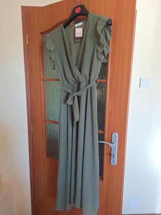 Olivové šaty, new look