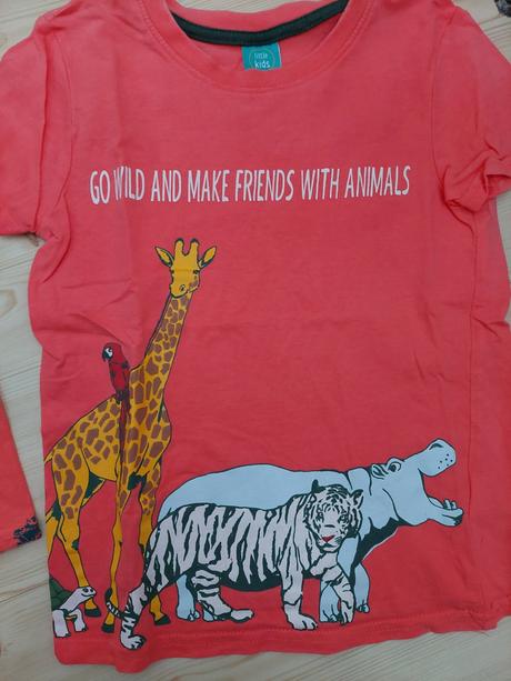 2x oranžové tričko, 116