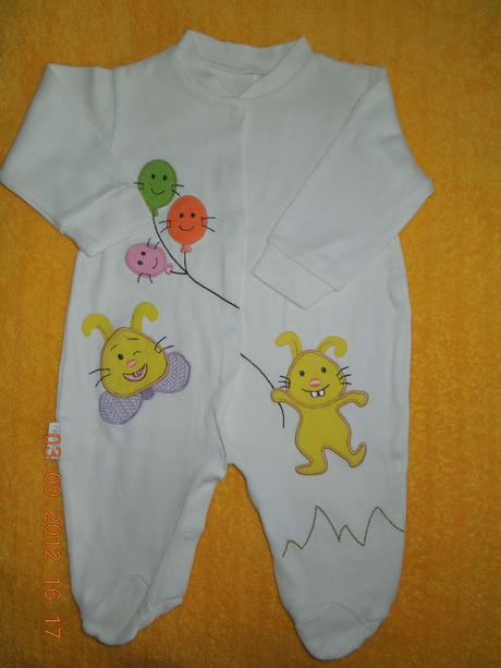 Bavlnene dupačky dlhý rukav , 62