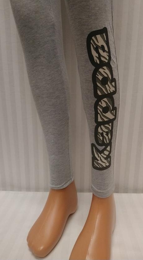 Dámske svetlo sivé legíny, kappa, kappa,s