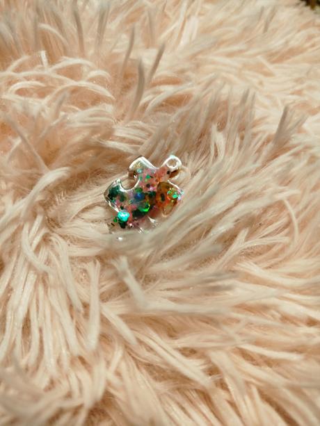 Písmená trblietavé ozdôbky kľúčenky,