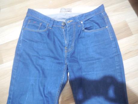 Tmavomodré rifle pre pána + darček, 34