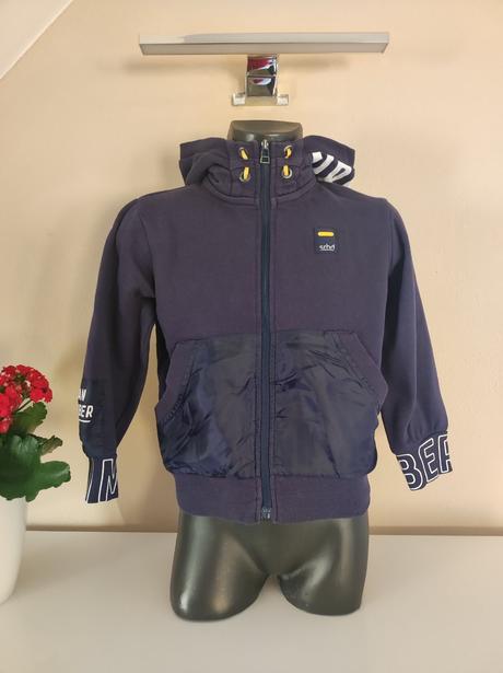 Srbd modrá mikina s kapucňou 104, 104