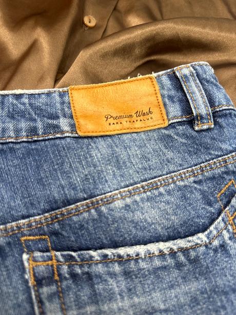 Trf zara denim šortky, zara,36
