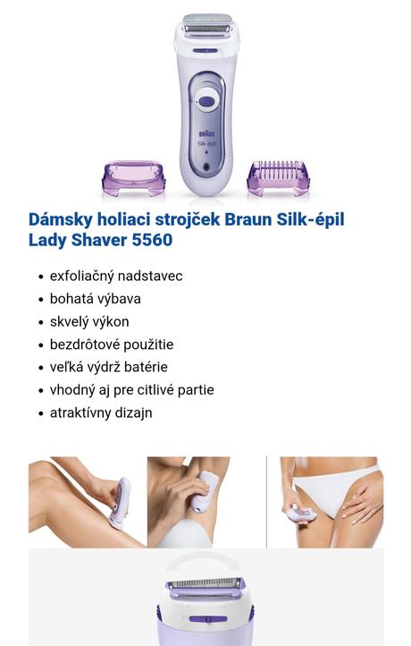 Dámsky holiaci strojček braun silk epil 3in1, 