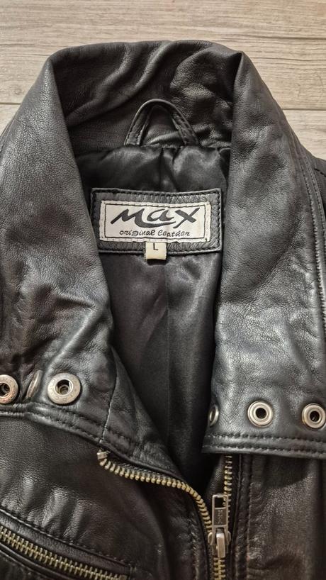 Kožená dámska bunda max, l