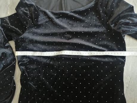 Šaty reserved bodkované zamat,v34-36,podš.,elast., reserved,36