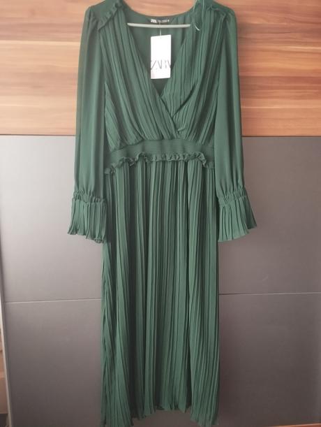 Plisovane šaty, zara,xl