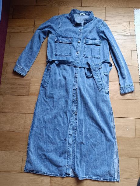 Riflové midi šaty, l