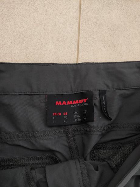 Dámske turistické nohavice mammut vel38, odzipsova, mammut,m