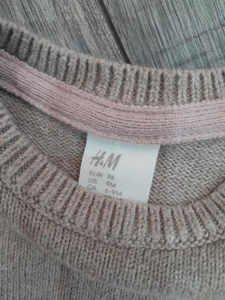 Svetrík macko, h&m,74