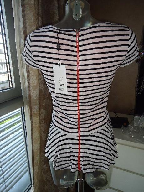 Peplum námornícky top tričko zn. breál, m