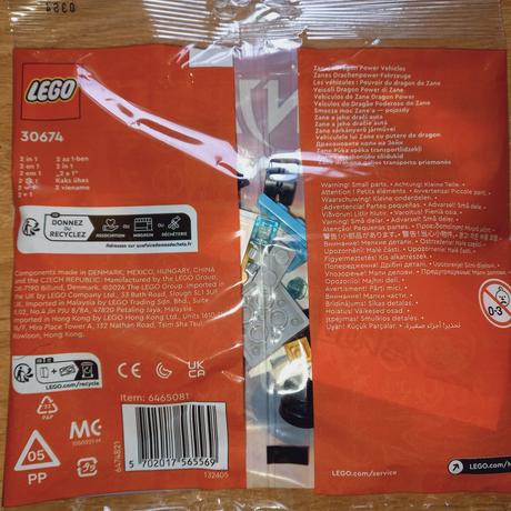 Lego ninjago zane a jeho dračie autá 2v1,