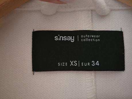 Kabát, sinsay,xs