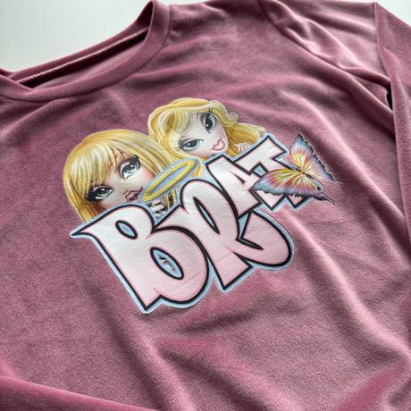 Dievčenské velúrové tričko bratz, 152