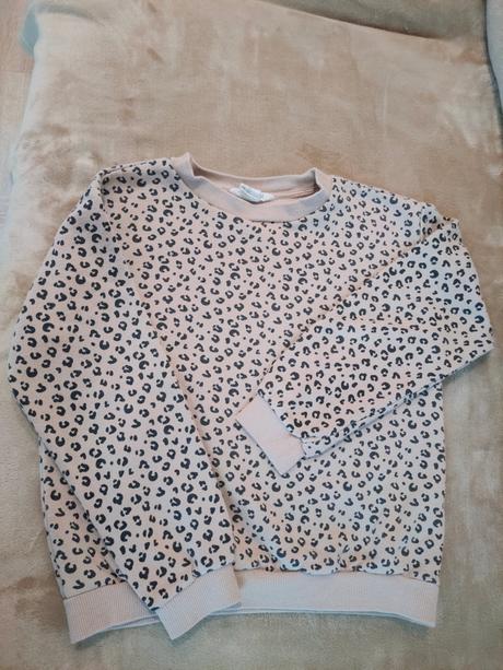 Mikina leopardí vzor, h&m,122