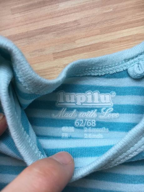 Krasne bodynka + teplacky, lupilu,68