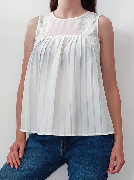 Plisovaná blúzka peacock, m