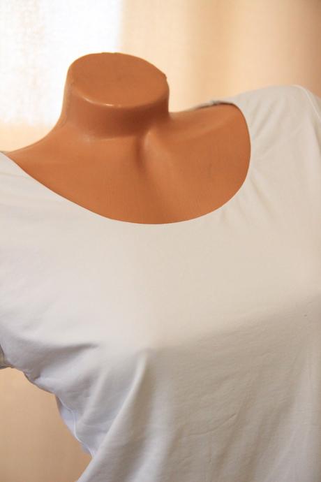 Biele body tričko, m, m