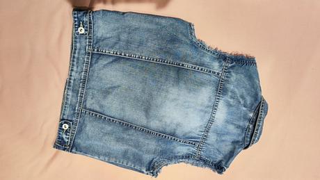 Riflová vesta, denim,xs