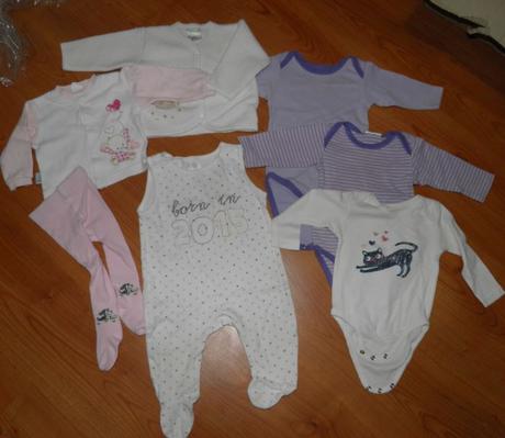 Balík vecí pre dievčatko 3-6m (68), 68–80