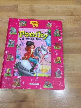 Puzzle kniha poníky,