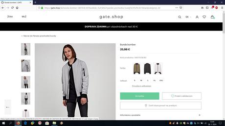 Zimná bunda hm, bombéra hm, h&m,l