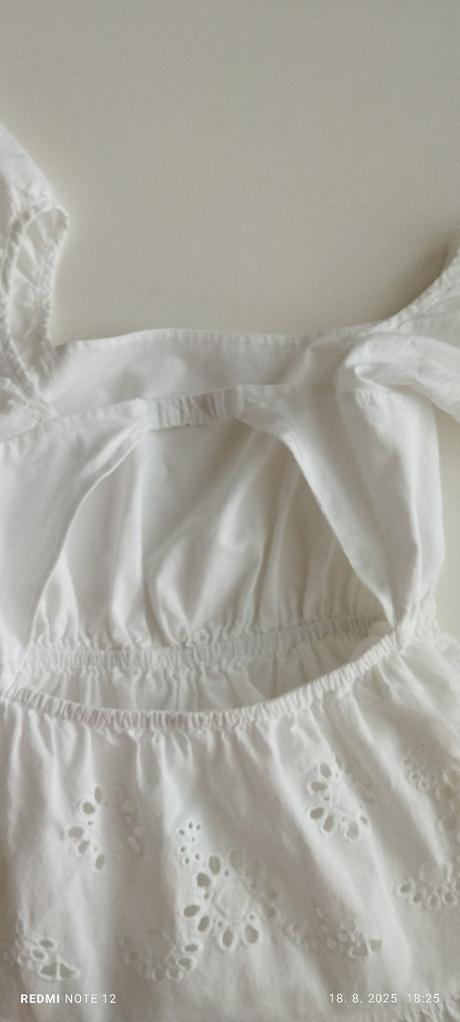 Dievčenské bavlnené madeirové šaty, zara,146