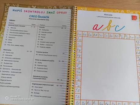 Creo pracovné listy "školáčik" (stierateľná), 