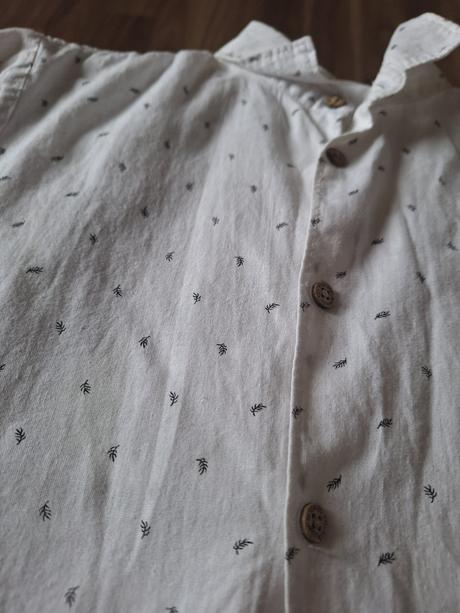 Košeľa príjemná bavlnena ako keby lanová látka, reserved,158