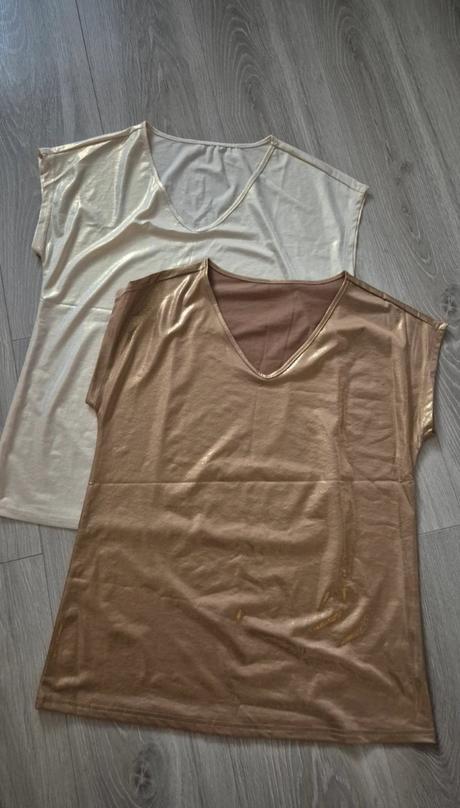 Pekné elegantné lesklé tričká, m