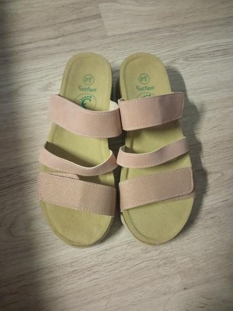 Šľapky prezuvky perletovo ružové, 37