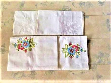 Batistové bavlnené posteľné prádlo / 6 ks, 