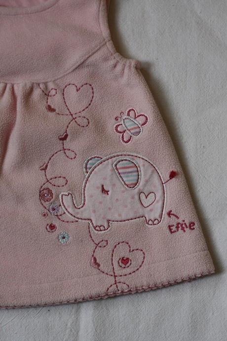 Teplé fleesové šaty, 62