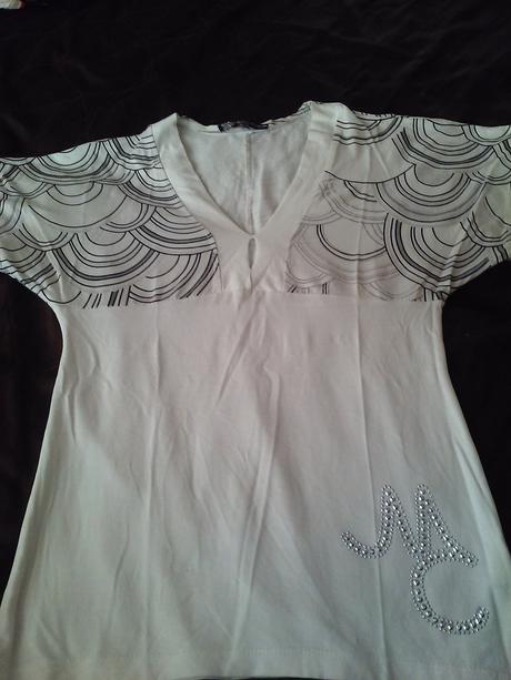 Tričko so strieborným zdobením, m